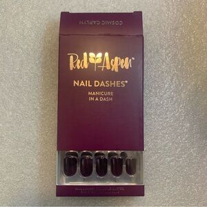 Red Aspen Nail Dashes - Deep Purple Press-On Nails